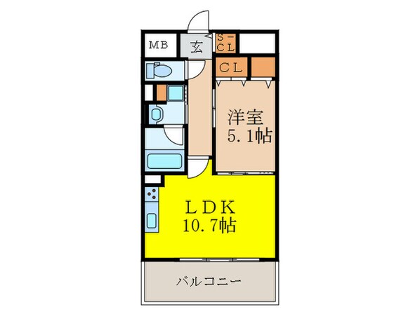 プログレッセ新大阪の物件間取画像